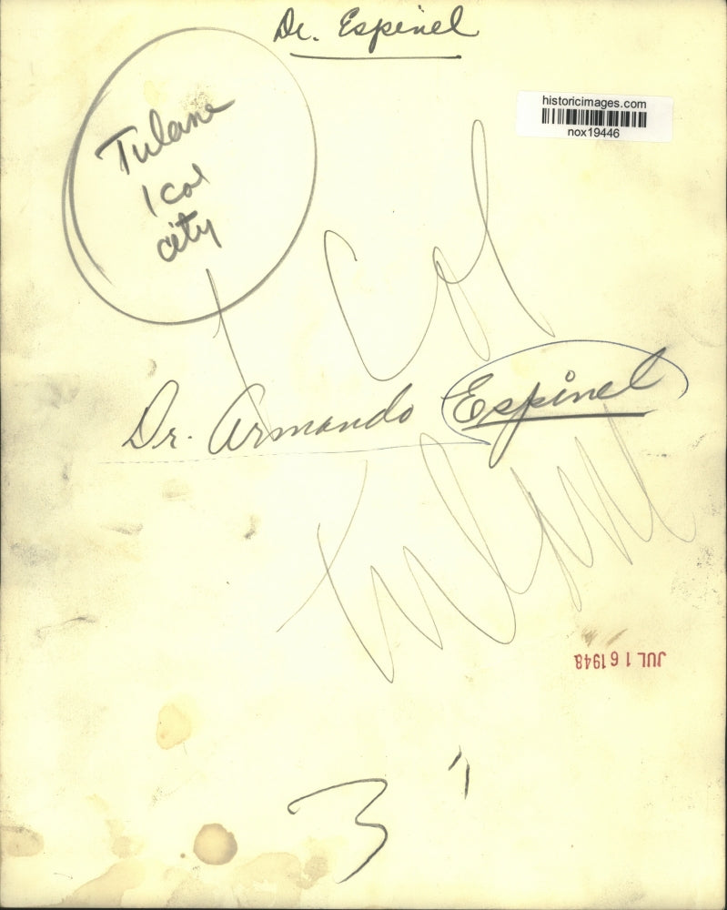 1943 Press Photo Dr. Armando Espinel - nox19446