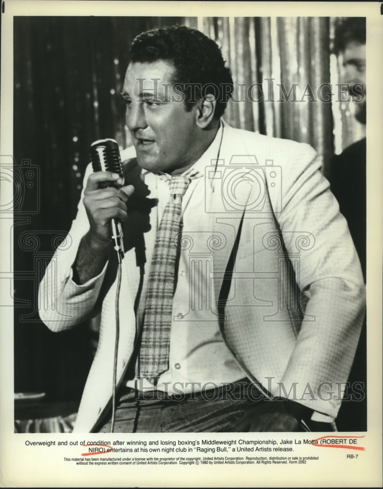 1980 Press Photo Robert De Niro stars in "Raging Bull," a United Artists release