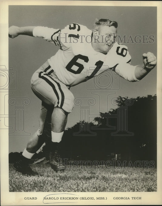 1967 Press Photo Georgia Tech Guard Harold Erickson of Biloxi, Mississippi