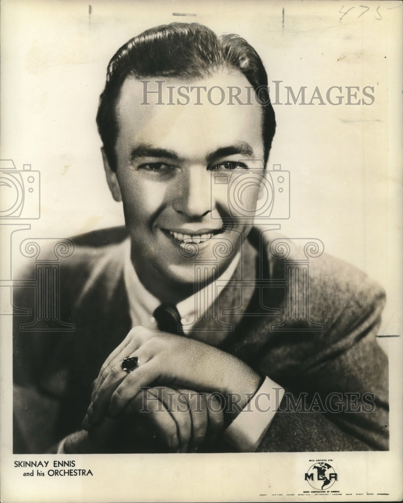 1950 Press Photo Blue Room Maestro, Skinny Ennis - nox20259