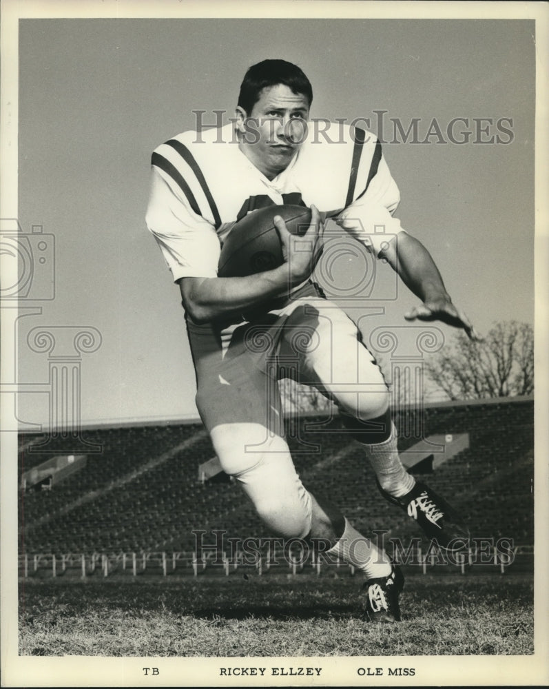 Press Photo Ole Miss tailback Rickey Ellzey - nox20427- Historic Images