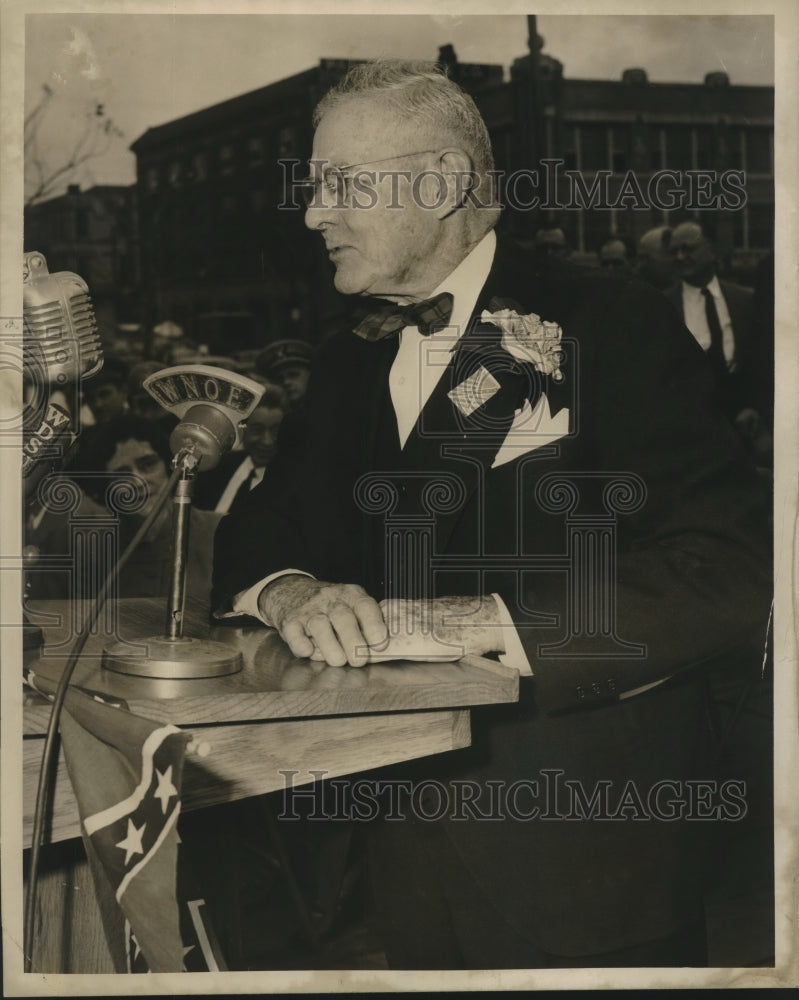 1954 Press Photo Louisiana Historical Association President Edward Fowler