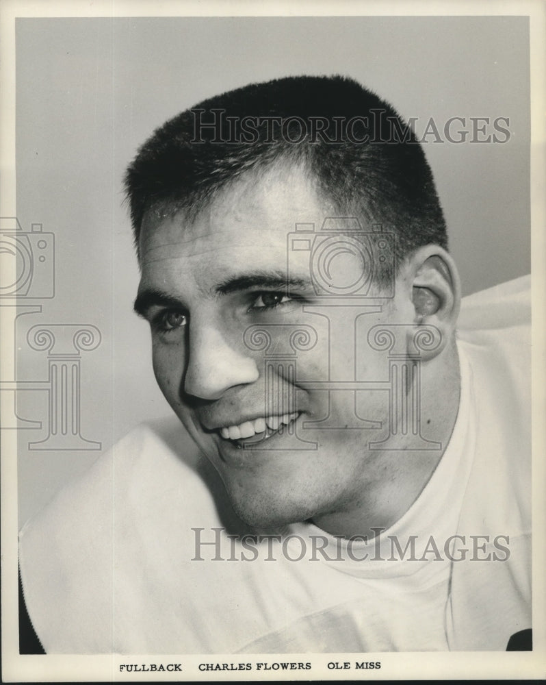 Load image into Gallery viewer, Press Photo Charles Flowers, full-back for University of Mississippi
