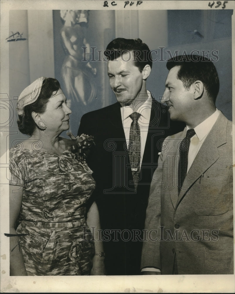 1955 Press Photo Mrs. Ophella Francis &amp; other beauty experts at beauty show- Historic Images