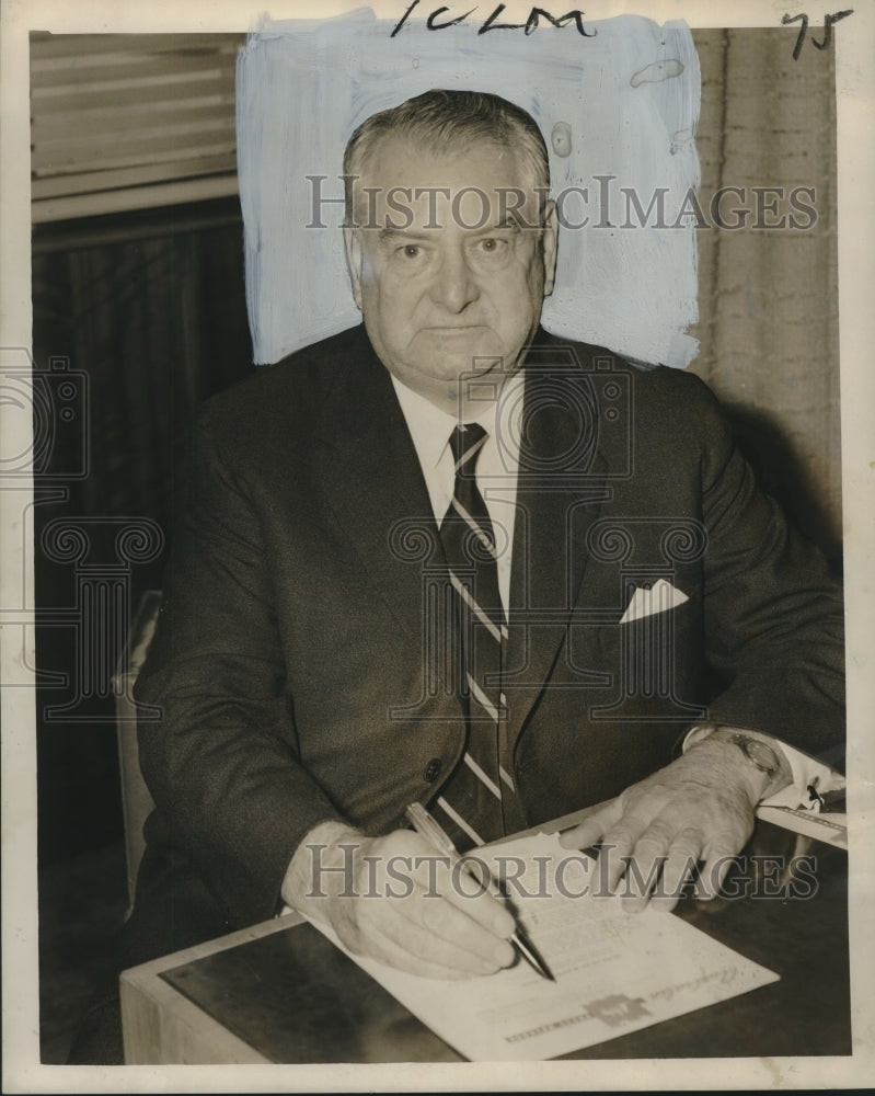 1957 Press Photo The Honorable Josiah Francis of Louisiana - nox20675