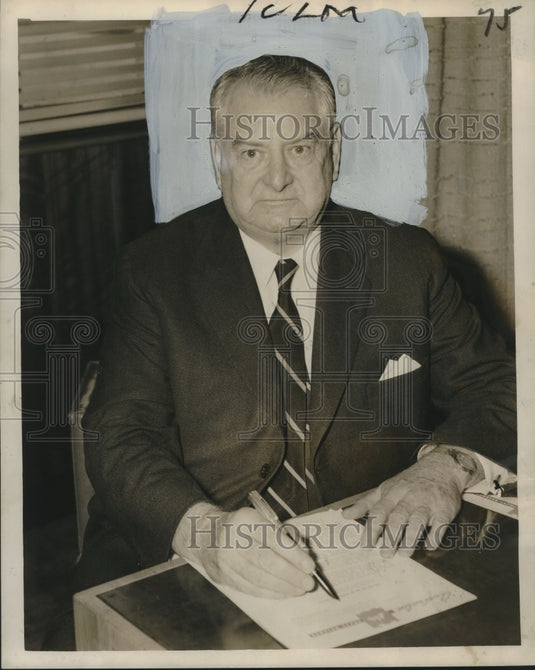 1957 Press Photo The Honorable Josiah Francis of Louisiana - nox20675