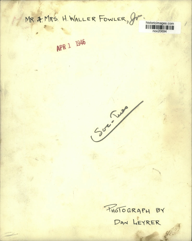 1946 Press Photo Mr. and Mrs. H. Waller Fowler, Jr. of Louisiana - nox20694