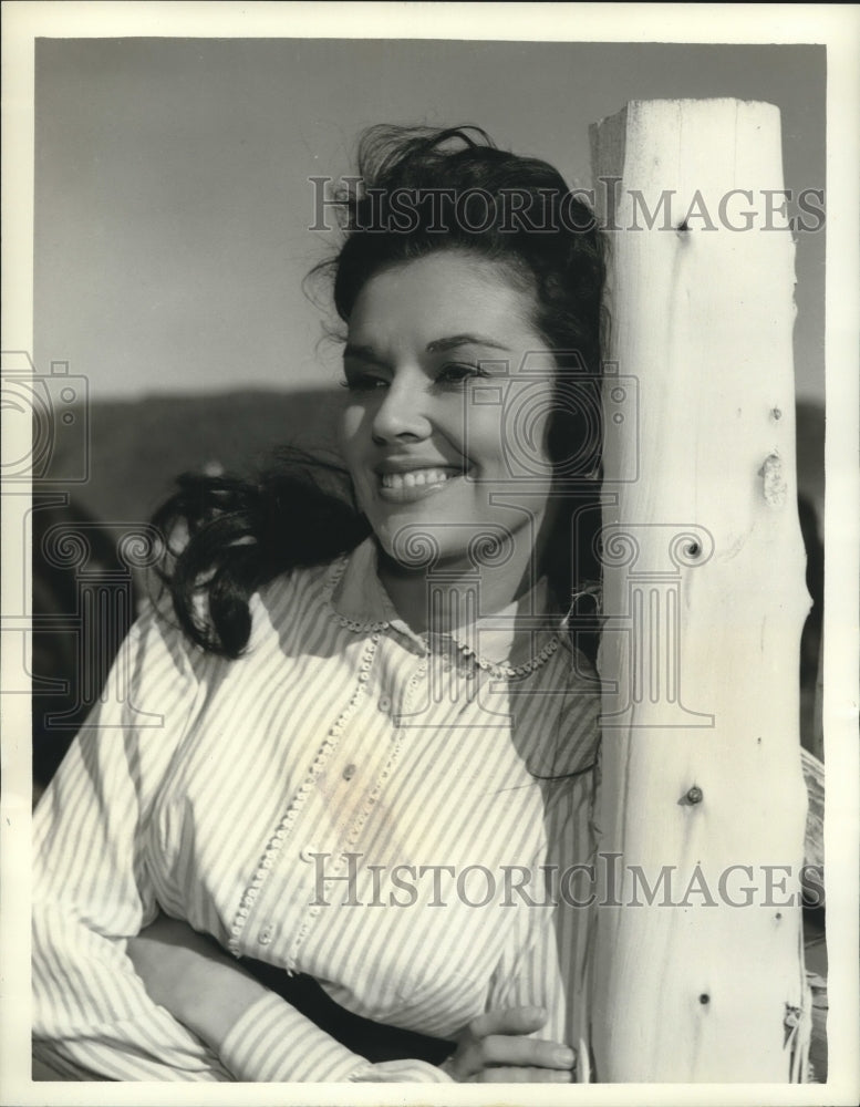 1962 Press Photo Diane Foster in "Tales of Wells Fargo." - nox20749