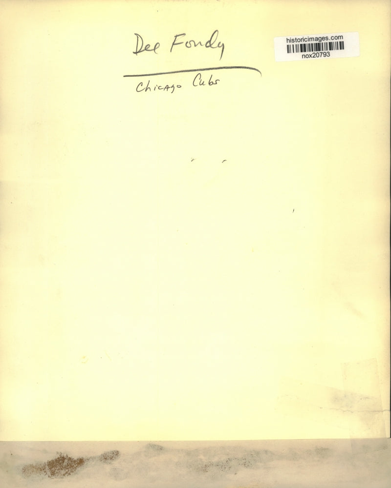 Press Photo Del Fondy of the Chicago Cubs - nox20793