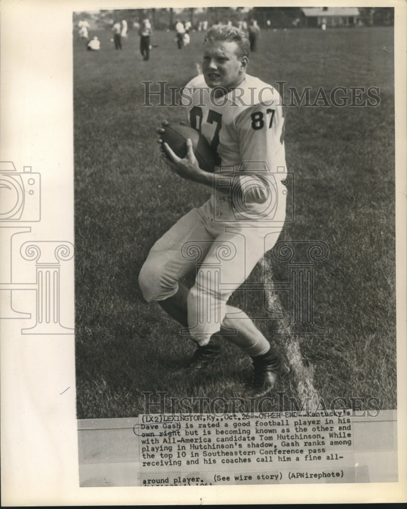 1961 Press Photo Dave Gash #87 for Kentucky - nox20825- Historic Images