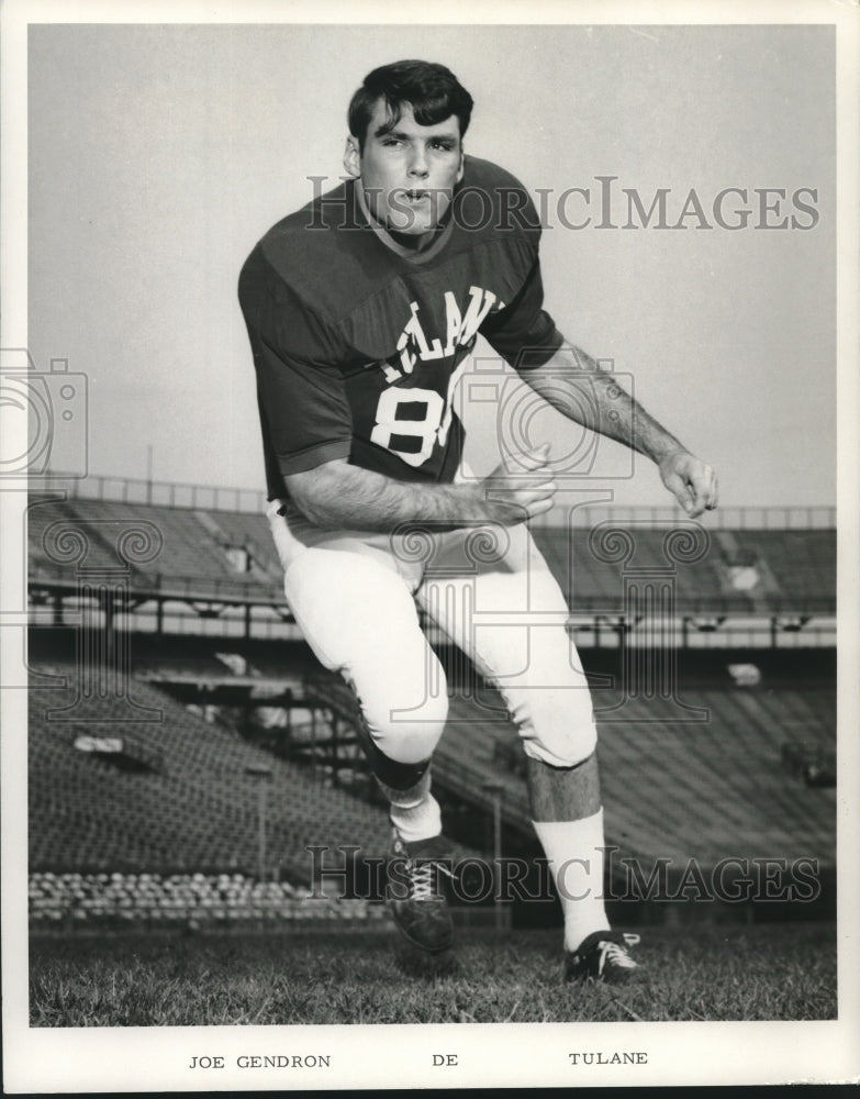 1971 Press Photo Joe Gendron, Tulane University defensive end - nox20858- Historic Images