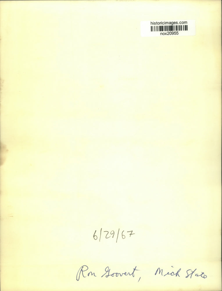 1967 Press Photo Ron Goovert #61 of Michigan State - nox20955