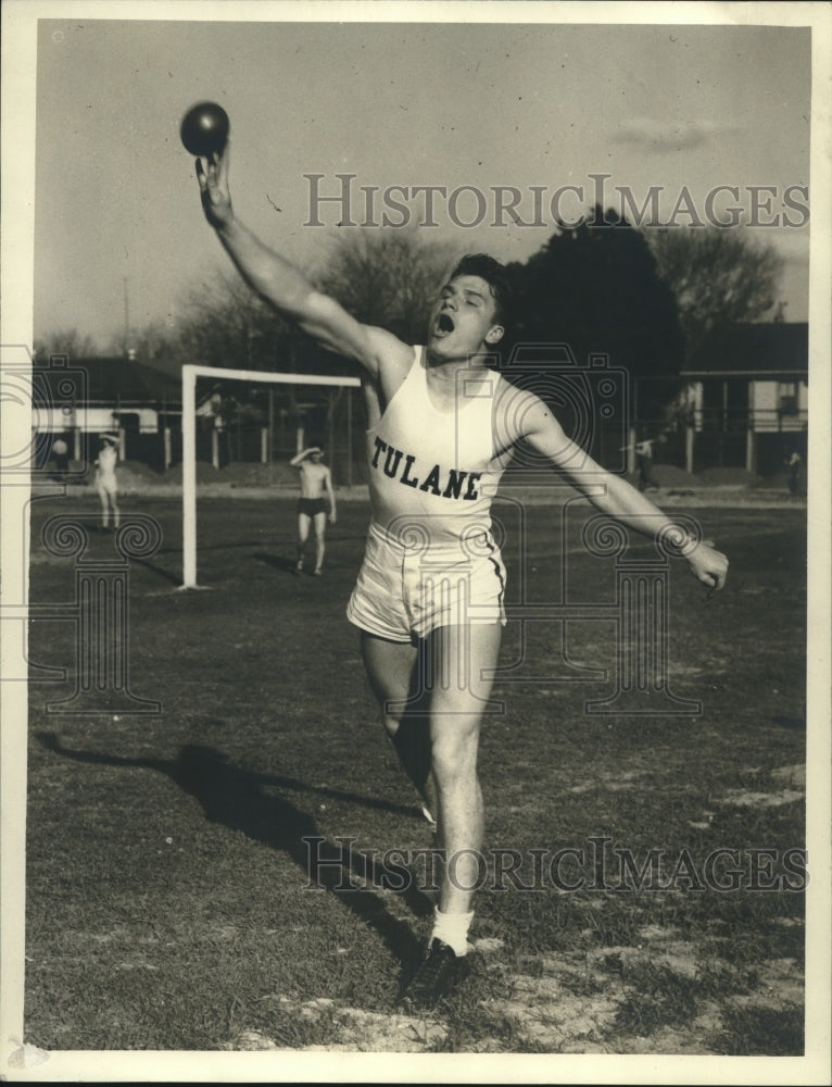 1967 Press Photo Pete Golomb, Tulane University Track and Field - nox20958
