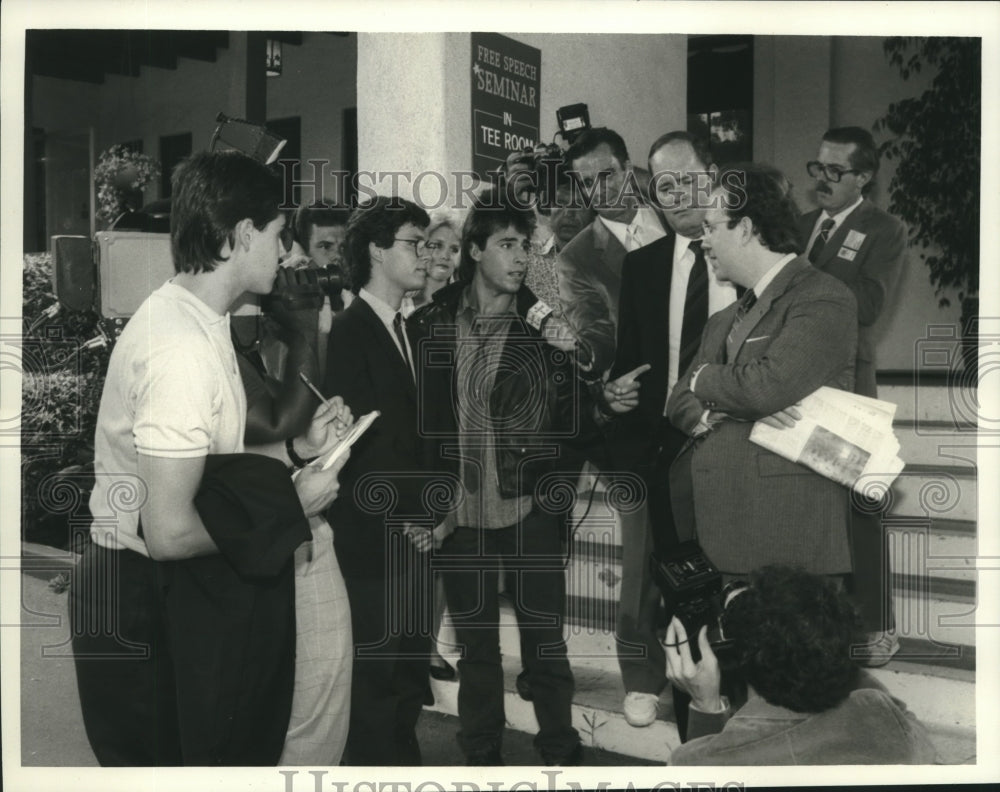 1989 Press Photo Ricky Paull Goldin in scene from CBS&#39; &quot;Words to Live By.&quot;- Historic Images