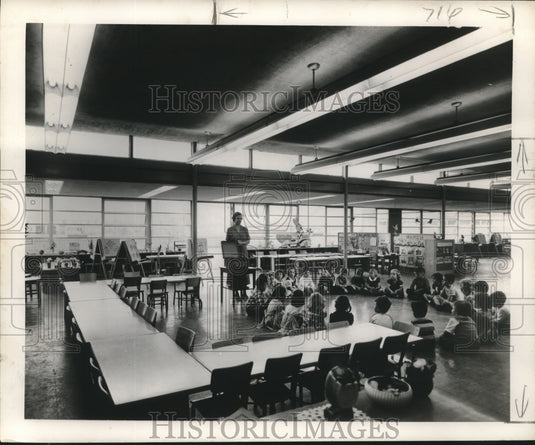 1957 Press Photo Kindergarten class of McDonogh Elementary School, New Orleans