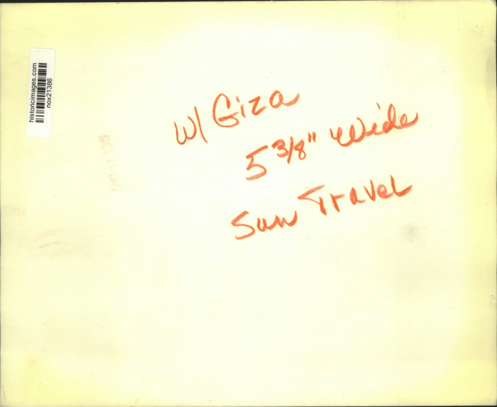 Press Photo The Sphinx and Pyramids at Giza, Egypt tourist attraction