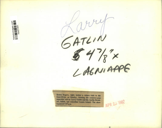 Press Photo Larry Gatlin and the Gatlin Brothers Band - nox21441