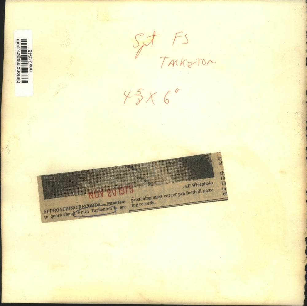 1975 Press Photo Fran Tarkenton, Minnesota's quarterback. - nox21548