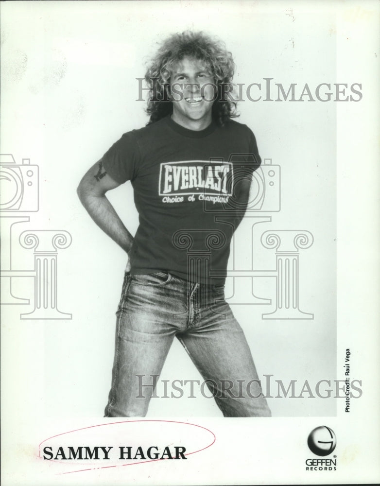 1985 Press Photo Sammy Hagar, recording artists - nox21674
