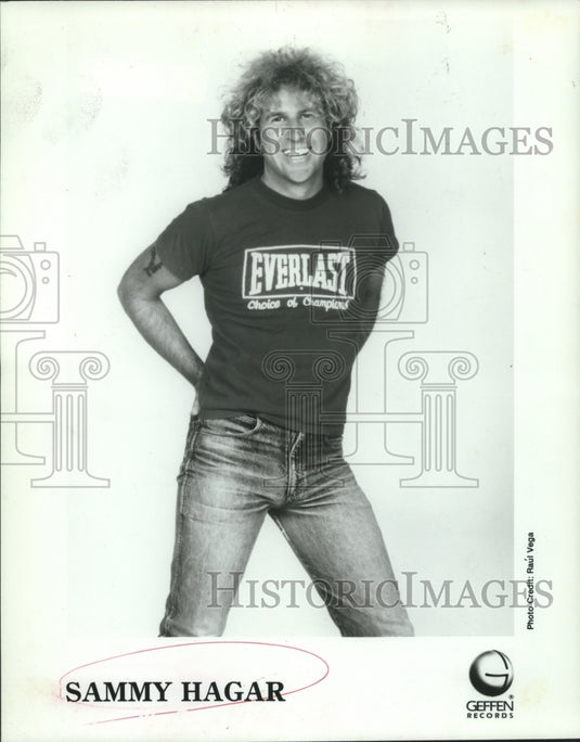 1985 Press Photo Sammy Hagar, recording artists - nox21674