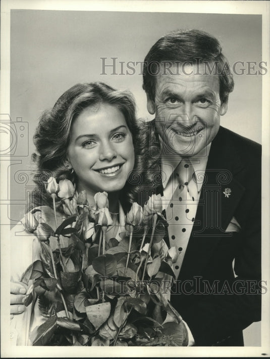 1978 Press Photo Rose Queen Catherine Mary Gilmour & Bob Barker host of parade
