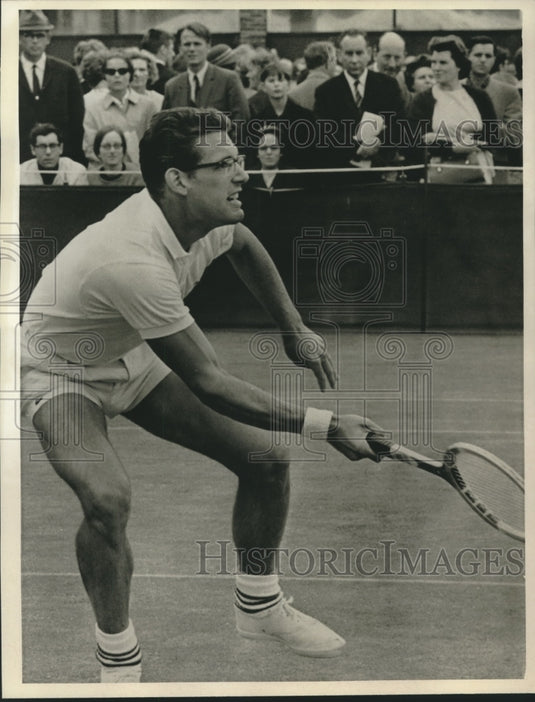 1967 Press Photo Clark Graebner plays at U.S. Open - nox22007