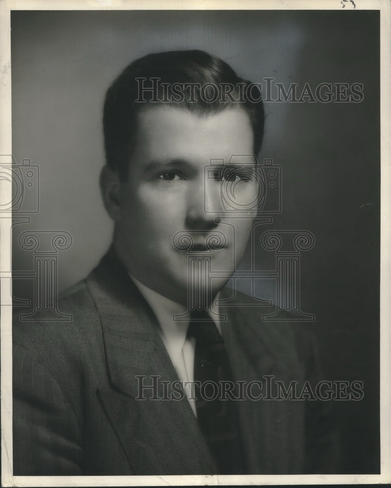 1948 Press Photo Francis Owen Grace, Infantile Paralysis Foundation of Louisiana