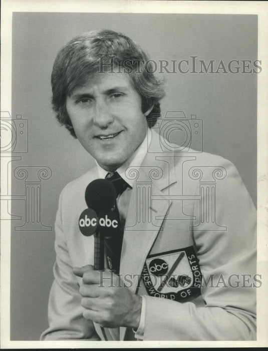 1979 Press Photo Fran Tarkenton, commentator for "Monday Night Football."