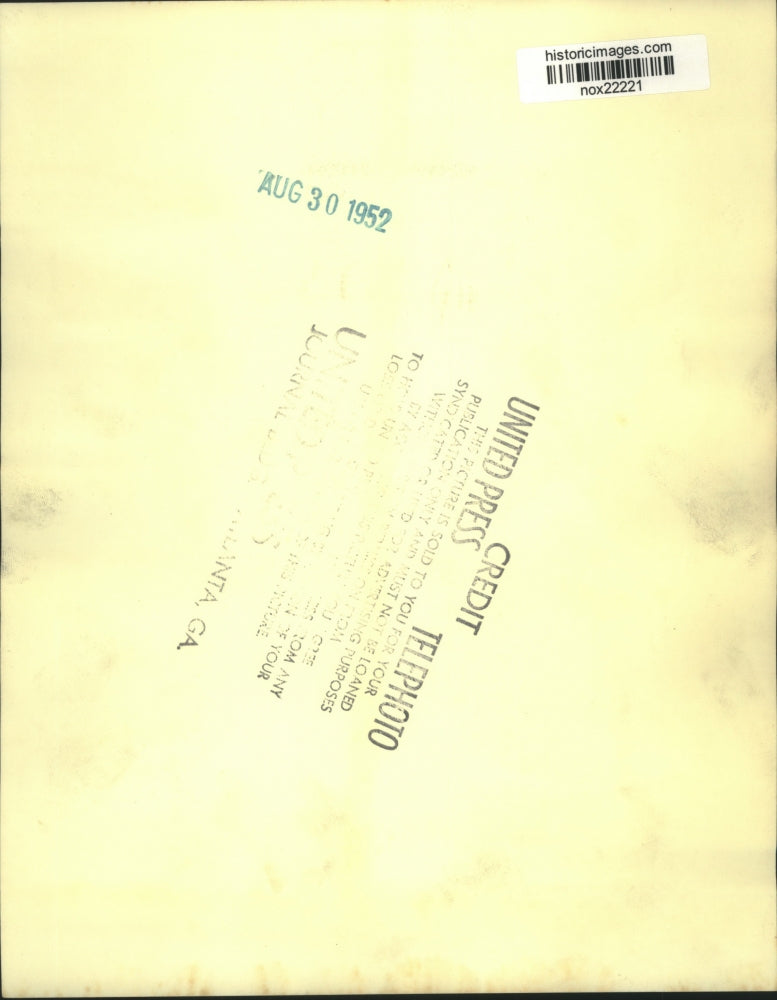 1952 Press Photo Lewis K. Gough and wife Marguerite at New York hotel for rally