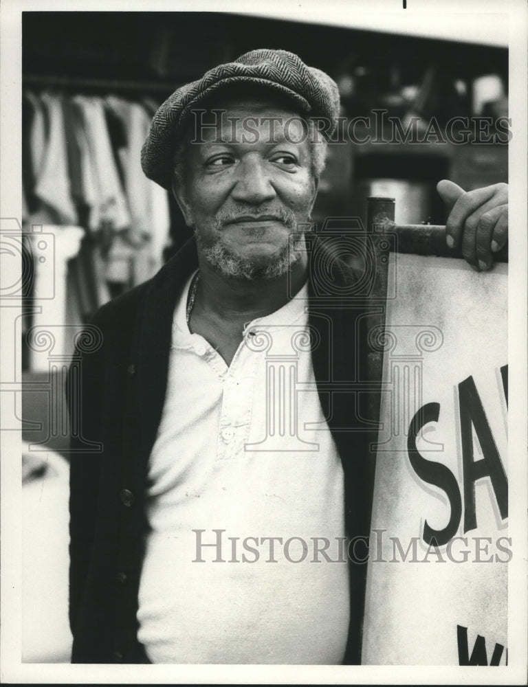 1980 Press Photo Redd Foxx stars as Sanford on &quot;Sanford and Son.&quot; - nox22296- Historic Images