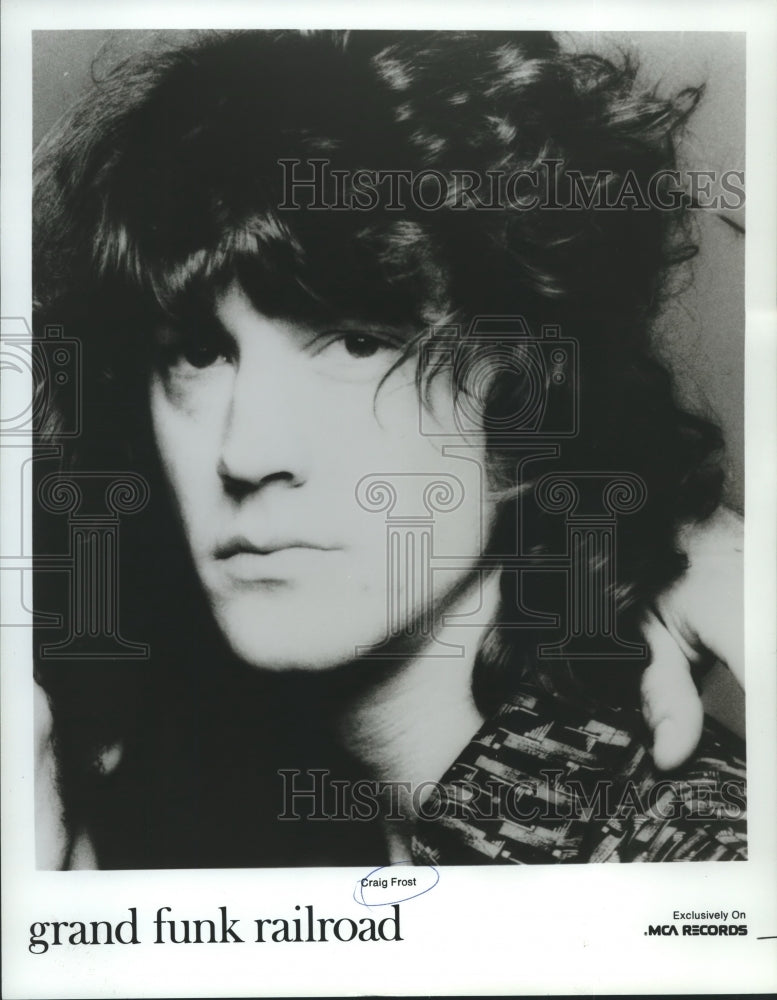 1976 Press Photo Craig Frost of Grand Funk Railroad music group - nox22439