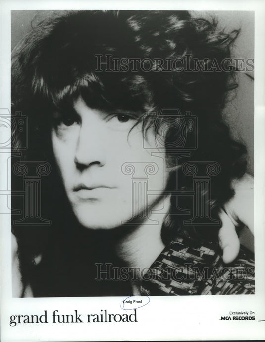 1976 Press Photo Craig Frost of Grand Funk Railroad music group - nox22439