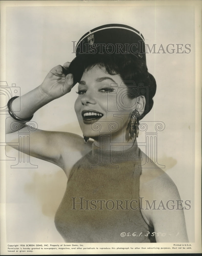 1956 Press Photo Valerie French plays a french girl in Paris Edition on ABC-TV