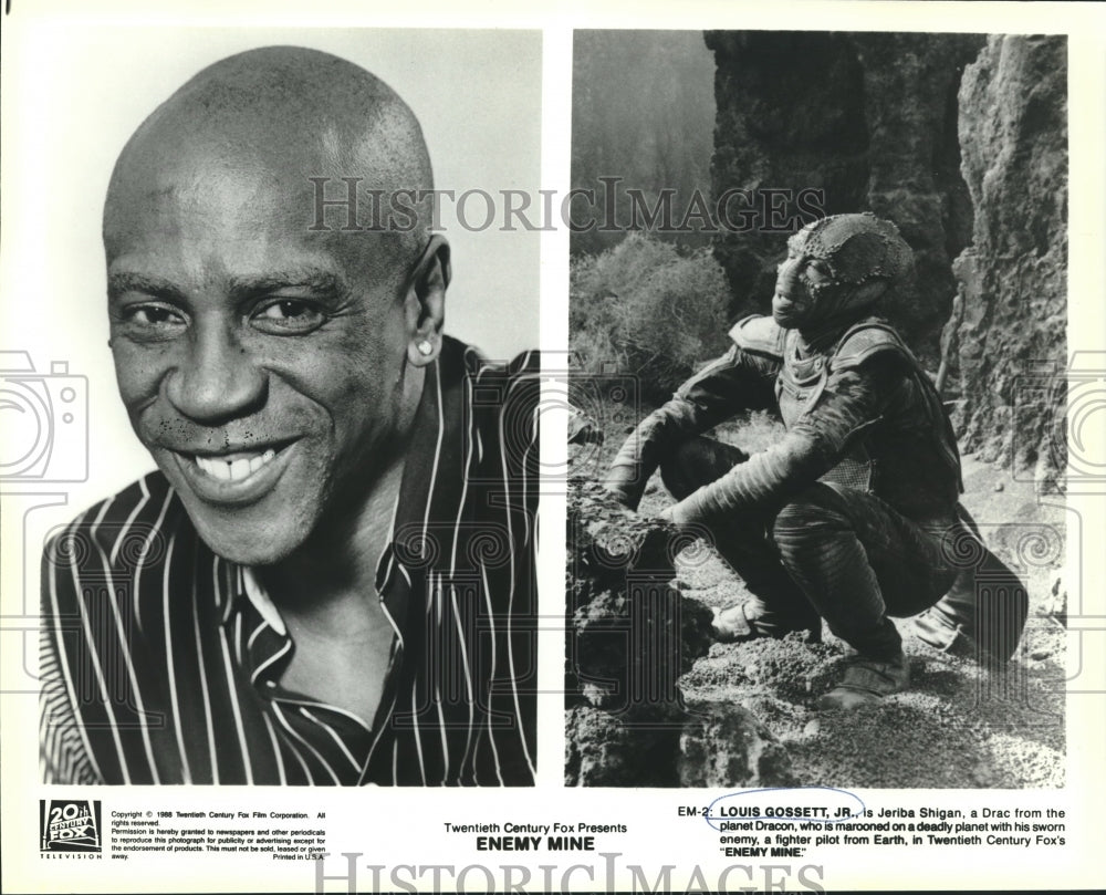 1989 Press Photo Louis Gossett, Jr., is Jeriba Shigan in "Enemy Mine"