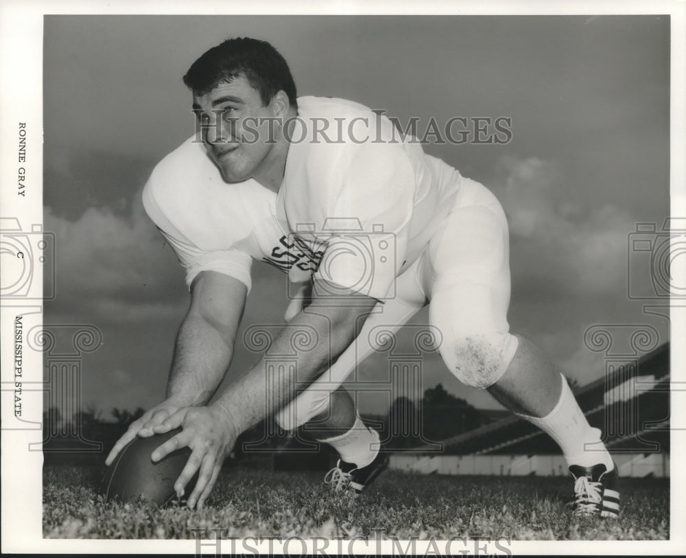 1969 Press Photo Mississippi State Football Player Ronnie Gray - nox22788- Historic Images