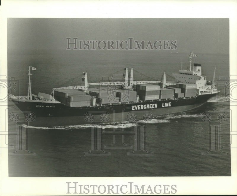 Load image into Gallery viewer, 1978 Press Photo Evergreen Line, ship on the water - nox23027
