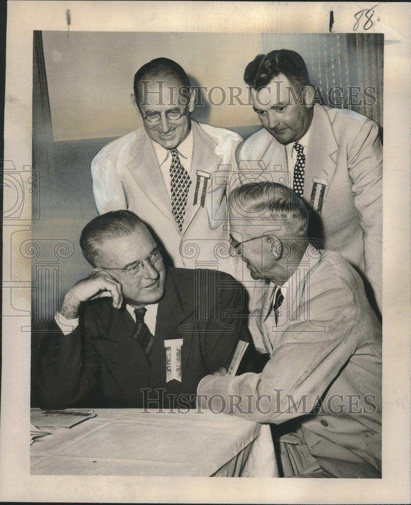 1948 Press Photo Louisiana Peace Officers Association Members at Convention