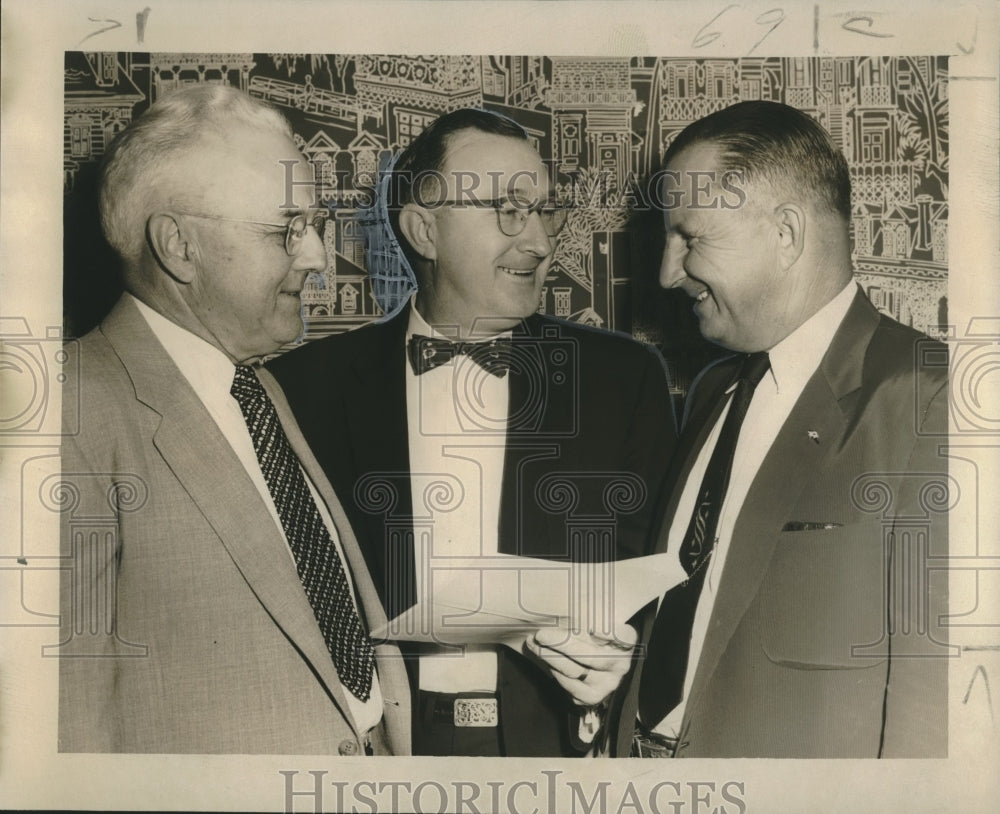 1955 Press Photo Heads of Louisiana Electric Co-operative Meet in New Orleans