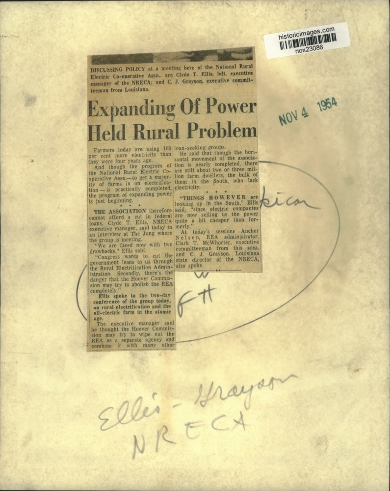 Load image into Gallery viewer, 1954 Press Photo National Rural Electric Co-operative Association Members Confer
