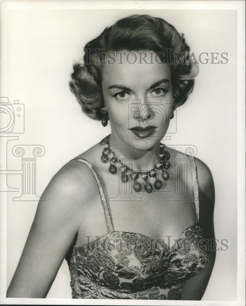 1956 Press Photo Actress Angela Green-"Man Without Fear," - nox23092- Historic Images