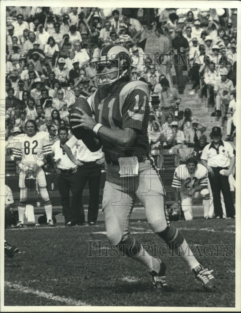 1977 Press Photo Los Angeles Rams Quarterback Football Player Pat Haden