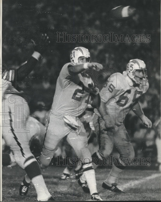 1970 Press Photo San Diego Chargers Quarterback Football Player John Hade