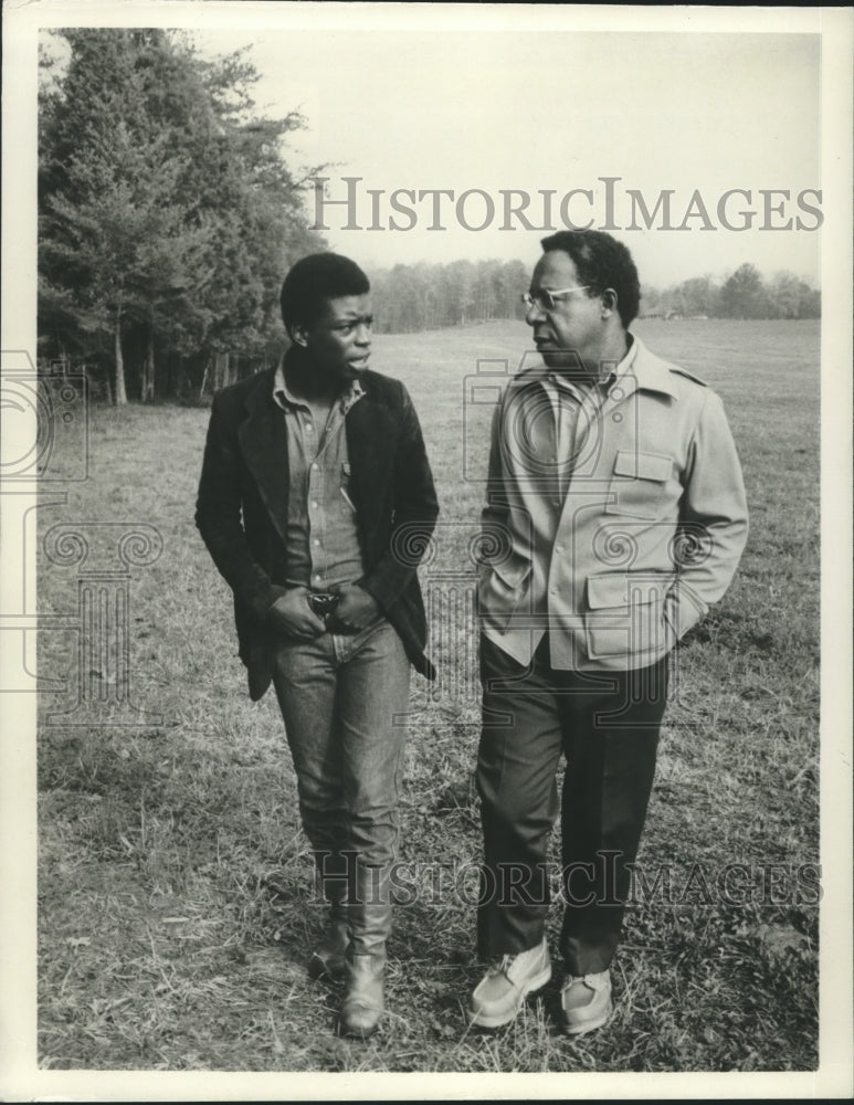 1978 Press Photo Actors Alex Hayley and Levar Burton - nox23256