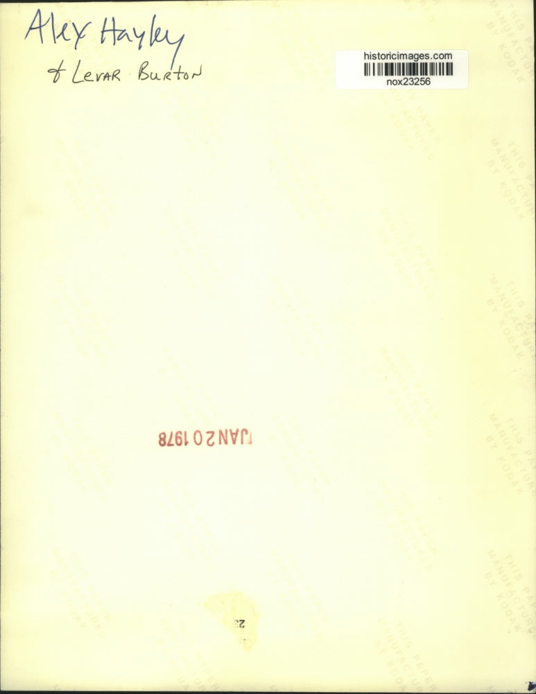 1978 Press Photo Actors Alex Hayley and Levar Burton - nox23256