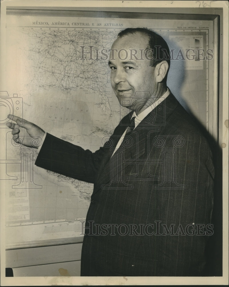 1949 Press Photo Library of Congress Hispanic Foundation Director Lewis Hanke