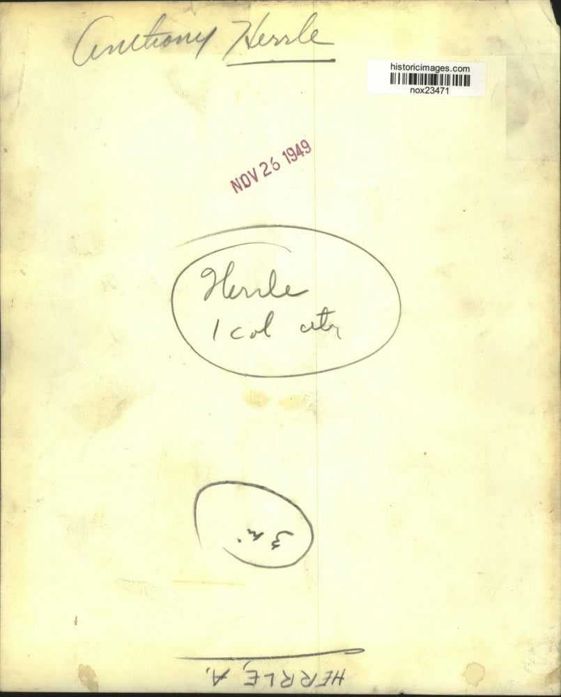 1949 Press Photo Anthony Herrle - nox23471