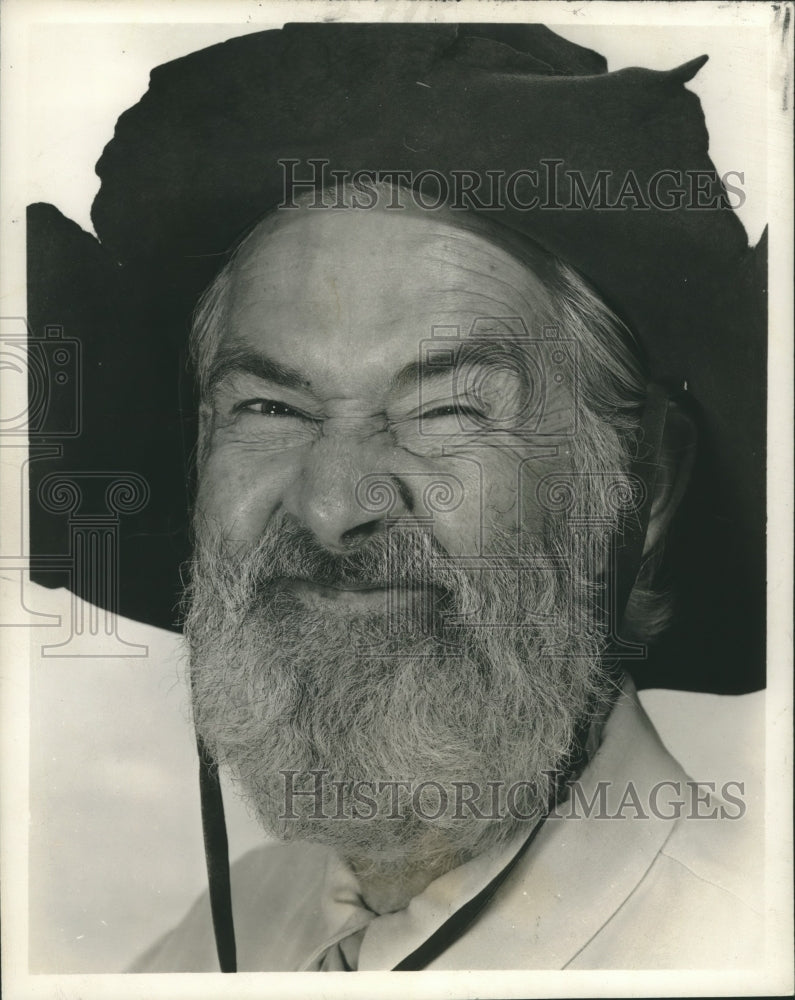 1952 Press Photo Actor Gabby Hayes in The Gabby Hayes Show on NBC-TV - nox23552