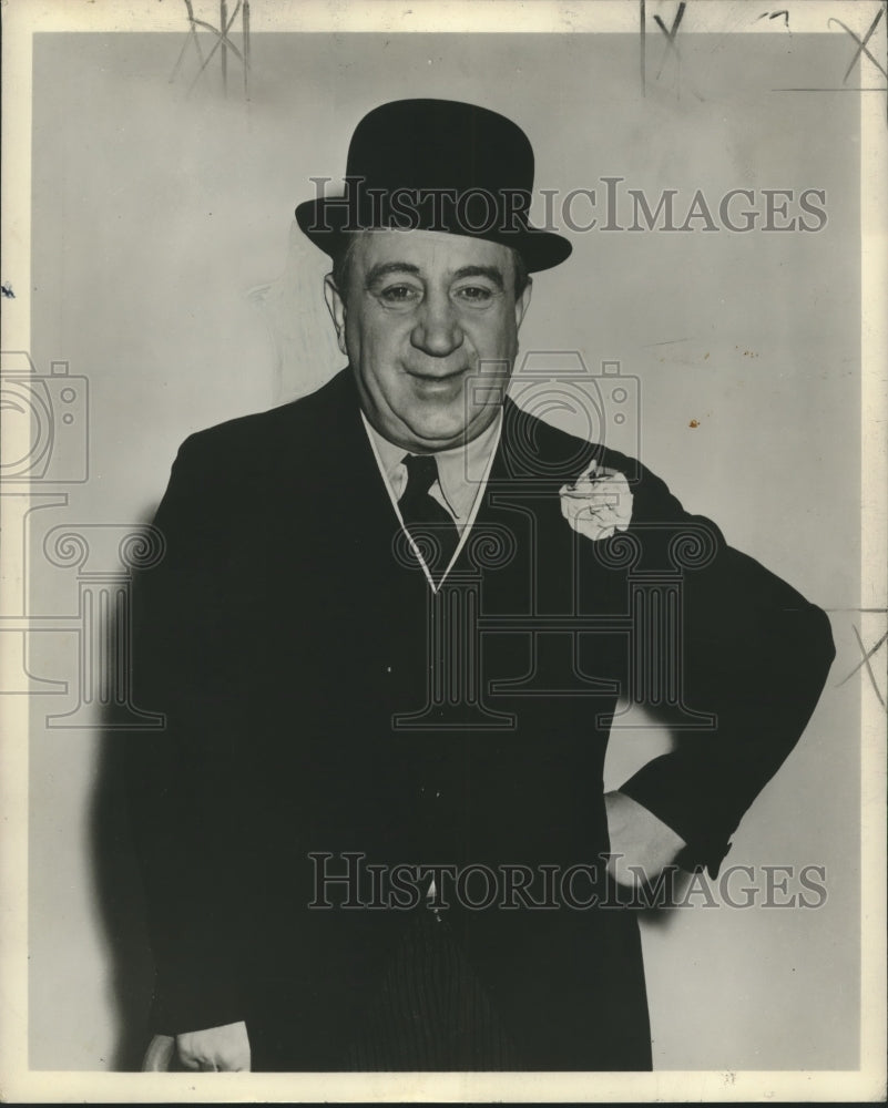 1951 Press Photo Comedian Hugh Herbert - nox23570