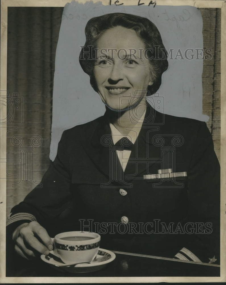 1953 Press Photo Captain Joy Bright Hancock - nox23717