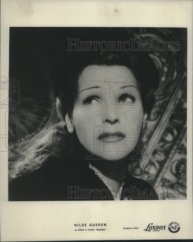 1955 Press Photo Hilde Gulden, as Gilda in Verdi&#39;s &quot;Rigoletto&quot; - nox23745